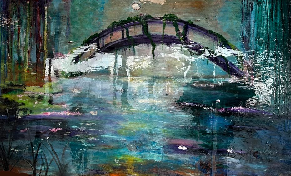 The Bridge, Acrylic on wood